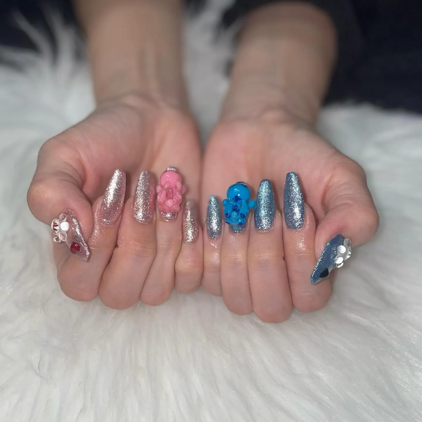 スティッチとエンジェルの3Dパーツ🩵💖